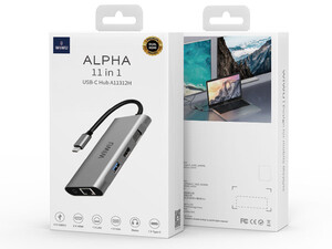 خرید هاب مک بوک فلزی ویوو WiWU Alpha A11312H Usb C Hub 10-in-1