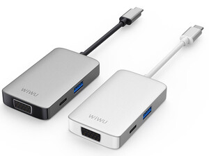 خرید هاب تایپ سی پنج پورت ویوو WiWU Alpha 513HVP 5 in 1 USB C