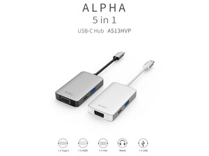 خرید بهترین های تایپ سی به VGA ویوو WiWU Alpha 513HVP 5 in 1 USB C