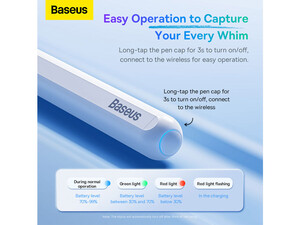 قلم لمسی بیسوس Baseus Smooth Writing Wireless Charging Stylus BS-PS003