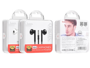 خرید هندزفری سیمی با جک 3.5 میلیمتری هوکو Hoco Wired earphones 3.5mm M64 Melodious with microphone