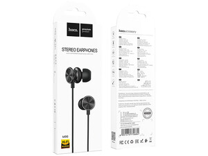 خرید هندزفری سیمی با جک 3.5 میلیمتری هوکو Hoco Wired earphones 3.5mm M96 Platinum with mic