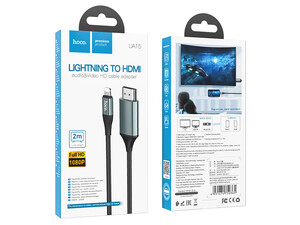 خرید کابل لایتنینگ به اچ دی ام آی هوکو Hoco Cable Lightning to HDMI UA15