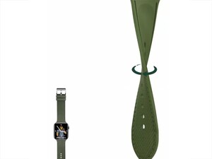 Green Elite Silicone with Style Strap Apple Watch 42/44mm