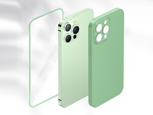 قاب و گلس 360 درجه آیفون 13 پرو مکس گرین Green iphone 13 Pro Max 360 Carsaca Plus Screen &amp;amp; Case