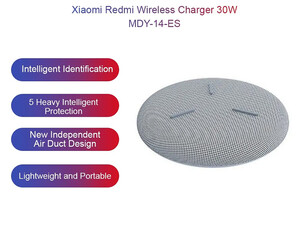 فروش شارژ بی سیم شیائومی Xiaomi Redmi Wireless Charger 30W Quick Charge Type C MDY-14-ES