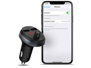 خرید شارژر فندکی با قابلیت پخش موسیقی و تماس مک دودو Mcdodo Car Charger Blutooth FM Transmitter CC-6880