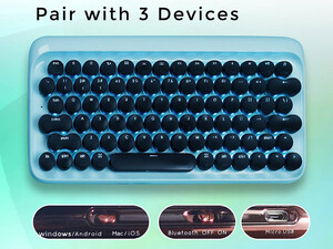 کیبورد شیائومی Xiaomi LOFREE Keyboard EH112S Retro Mechanical Bluetooth JZJP01