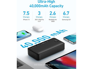 فروش پاوربانک ۴۰۰۰۰ میلی آمپر ۳۰ واتی انکر مدل Anker 347 Power Bank (PowerCore 40K) 30W PD A1377H11