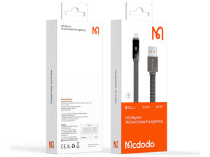 کابل شارژ لایتنینگ 1.2 متر مک دودو Mcdodo LED Rhythm Data Cable CA-497