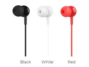 هندزفری سیمی با جک 3.5 میلیمتری هوکو Hoco Wired earphones 3.5mm M14 Initial sound with mic