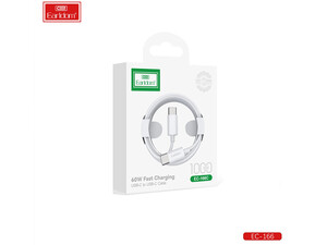 خرید کابل دوسر تایپ سی ارلدام 60W Earldom PD Charging Cable 1m EC-166