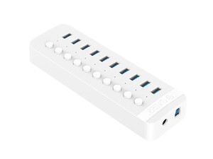 قیمت هاب یو اس بی 10 پورت اوریکو ORICO CT2U3-10AB Multi-Port Hub With Individual Switches