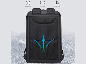 کوله پشتی یو اس بی دار ضد آب بنج Bange BG-2517 Men Business Backpack with USB Port