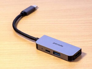 هاب 3 در 1 پورودو Porodo 3 in 1 Aluminum USB-C HUB PD-4K31C-GY