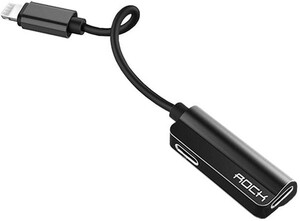 Rock RCB0588 Lightning Metal Charge & Audio 2 in 1 Cable B