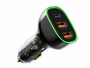 ارزانترین شارژ فندکی 3 پورت رسی Recci 93W 3 Ports Car Charger RCC-N18