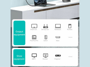 کابل ویدئو 2 متری کوتتسی Coteetci Two-way HDMi 2.0 4K 60Hz high-definition video cable 2m 87102