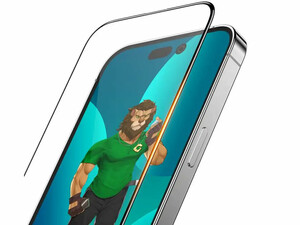 محافظ صفحه نمایش شیشه ای آیفون 14 پرو گرین Green iPhone 14 Pro 3D HD-Pet Full Glass