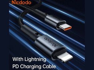 شارژر ماشین تایپ سی 30 وات همراه با کابل لایتنینگ مک دودو Mcdodo CC-7492 PD30W USB-C Fast Car Charger