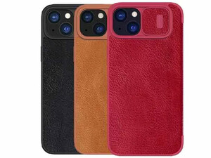 کیف کویین آیفون 15 نیلکین Nillkin Apple iPhone 15 Qin Pro leather case