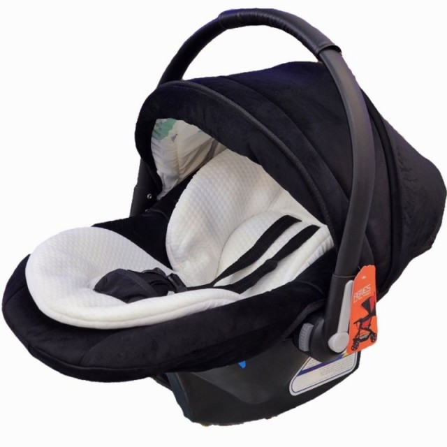 کریر ۴ کاره اگنس (پارچه مشکی اعلا - دسته مشکی) (قابل تبدیل به صندلی ماشین)