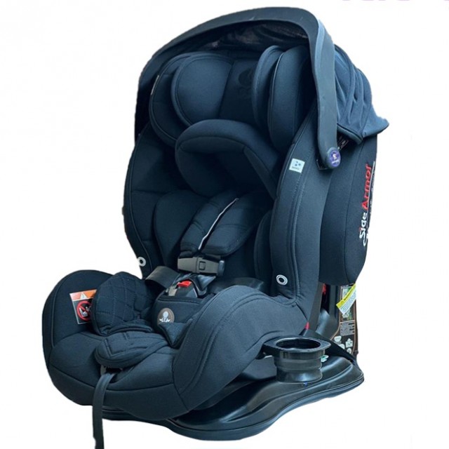 صندلی ماشین لورلی مدل 2024‎ (سایبان دار) - مشکی