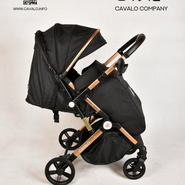 کالسکه مسافرتی دسته دو طرفه کاوالو موناكو Cavalo - بدنه طلایی