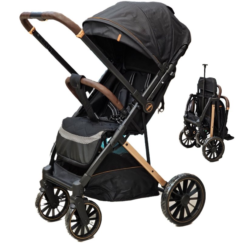 کالسکه چمدانی مسافرتی رو به مادر شو کیدیلو kidilo مدل 6510 (رنگ مشکی)✓✓ همراه با گارانتی ۱۲ ماهه شرکتی✓✓