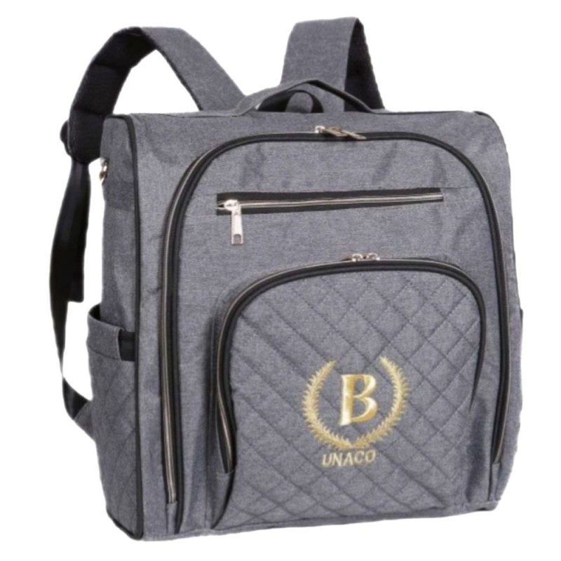 ساک لوازم یوناکو مدل بنیتا (طوسی نوار مشکی)