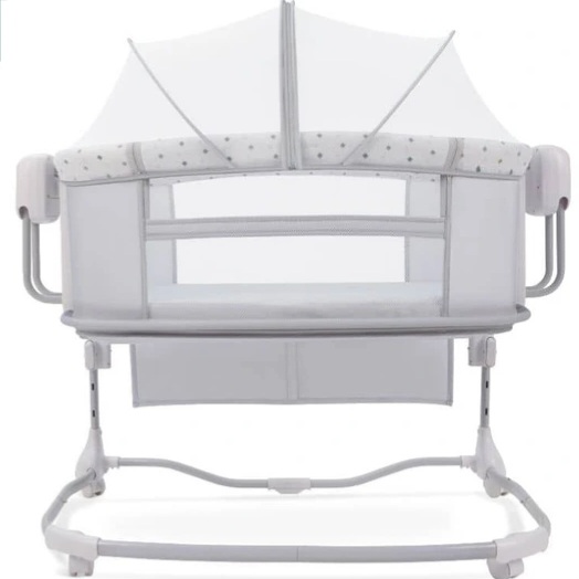 گهواره برقی و تخت ماستلا Mastela مدل 3in1 ( طرح خال خال‌ )