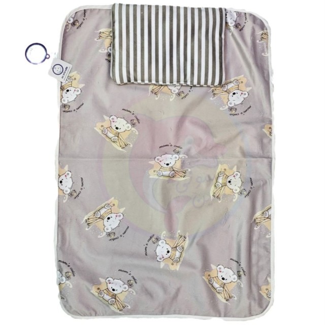 زیرانداز تعویض مامزکیوت Mum's Cutie طرح کوآلا طوسی