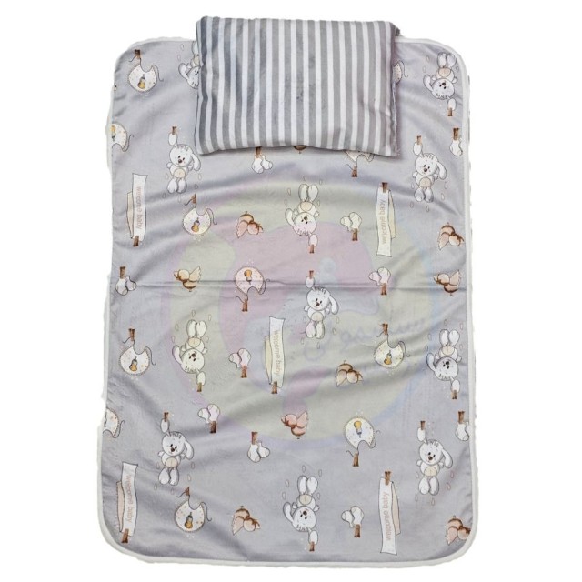 زیرانداز تعویض مامزکیوت Mum's Cutie طرح خرگوش طوسی