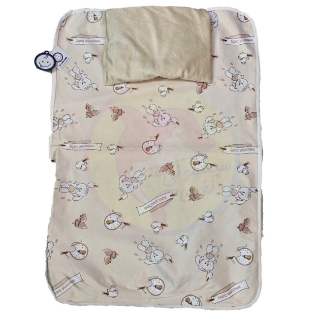 زیرانداز تعویض مامزکیوت Mum's Cutie طرح خرگوش کرم