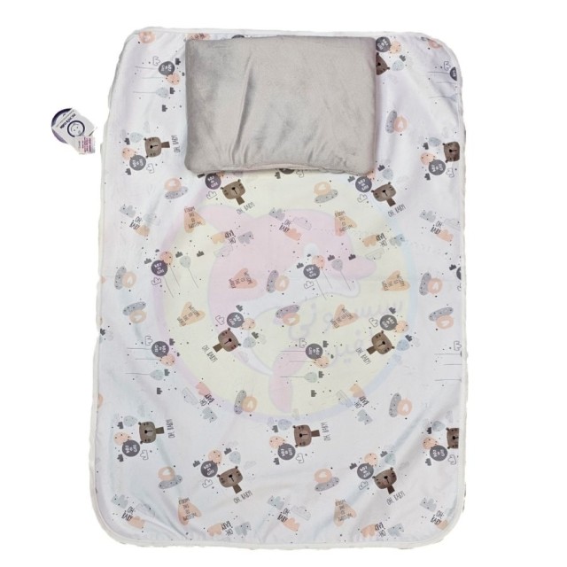 زیرانداز تعویض مامزکیوت Mum's Cutie طرح خرس کارتونی طوسی