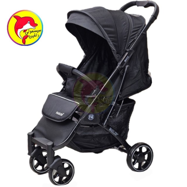 کالسکه چمدانی مایلر مدل بیتل Maeler BEATLI - رنگ پارچه مشکی ، رنگ بدنه مشکی (همراه کارت گارانتی ۱۲ ماهه شرکتی)