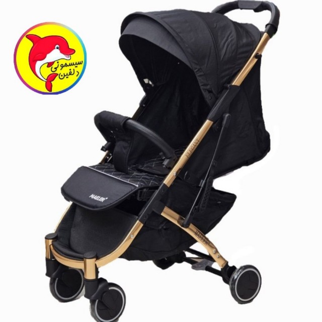 کالسکه مسافرتی مایلر مدل الگانت (مشکی طلایی)