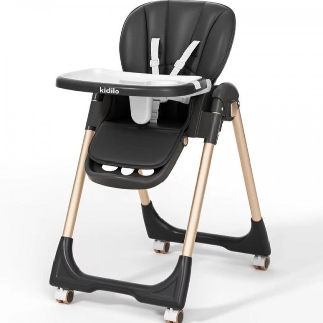 صندلی غذا کیدیلو Kidilo - مشکی طلایی