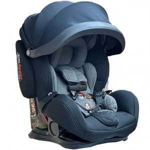 صندلی ماشین لورلی مدل 2024‎ (سایبان دار) - مشکی طوسی