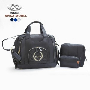 ساک لوازم یوناکو مدل آویسا (مشکی نوار مشکی)