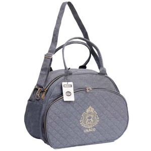 ساک لوازم یوناکو مدل جولی (طوسی نوار مشکی)