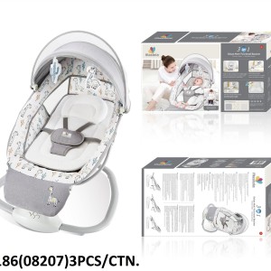 گهواره و نی نی لای لای موزیکال ماستلا Mastela طرح کاکتوس و زرافه