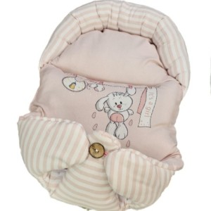 قنداق سوئیسی مامزکیوت طرح خرگوش بند رخت صورتی (momscutie)