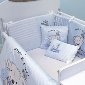 سرویس روتختی نوزاد هفت تکه طرح کوآلا (آبی) برند مامزکیوتی