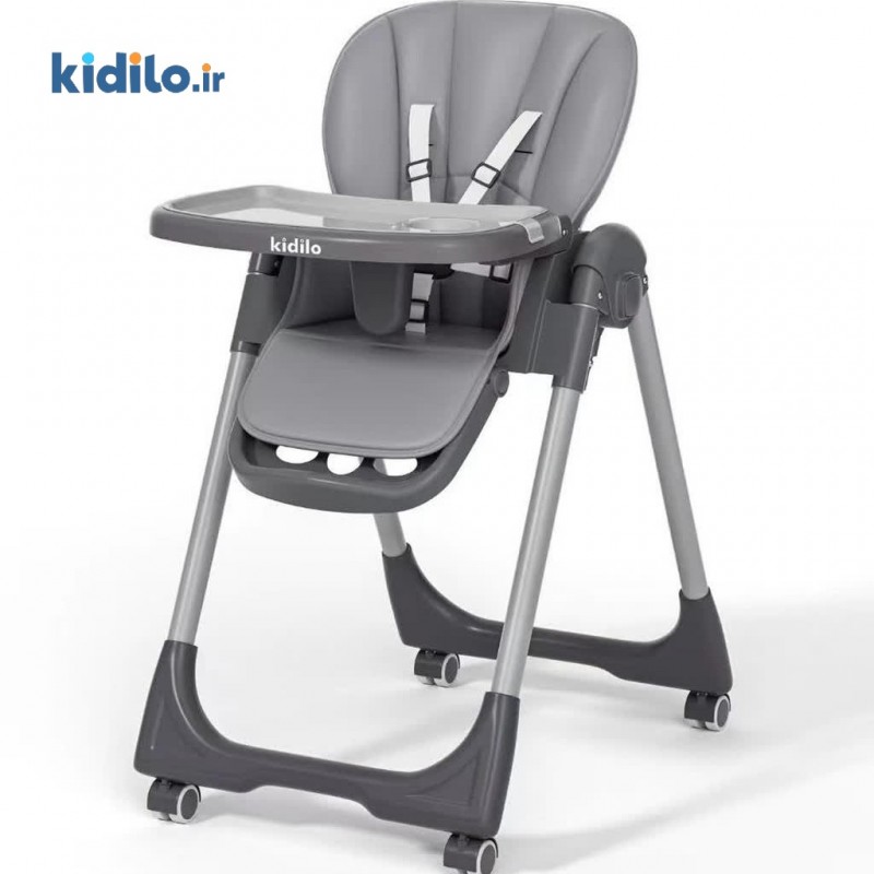 صندلی غذا کیدیلو Kidilo - طوسی نقره‌ای