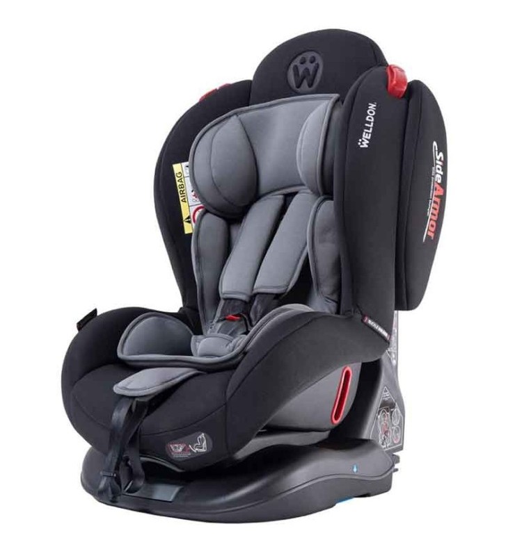 صندلی ماشین کودک ولدون WELLDON ATLANTIS W02 ISOFIX طوسی مشکی