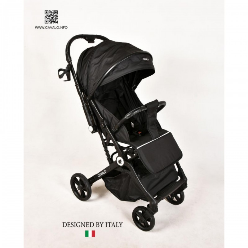 کالسکه مسافرتی دسته دو طرفه کاوالو موناكو Cavalo - بدنه مشکی