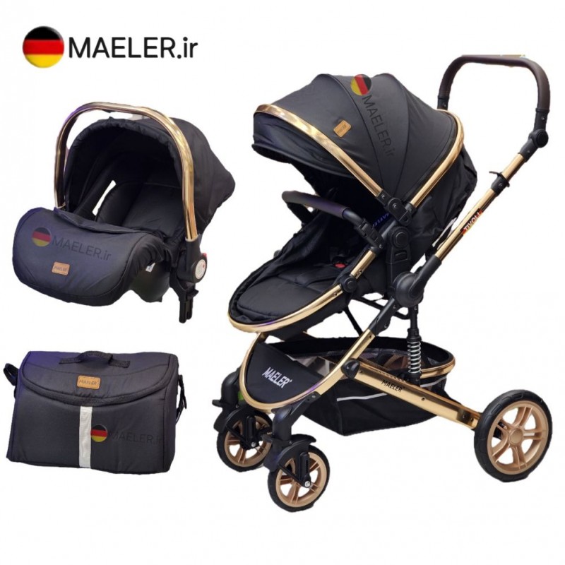 ست کالسکه Maeler مایلر مدل TIVOLI تیولی (همراه  گارانتی ۱۲ ماهه شرکتی)
