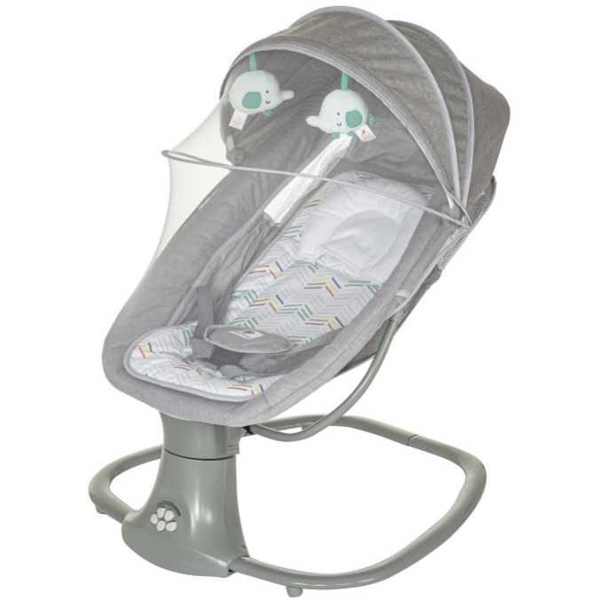 گهواره و تاب برقی ماستلا مدل Mastela 3in1 (طوسی)(موجود در انبار) (ارسال فوری ۱ ساعته در تهران و ۲ روزه در شهرستان)