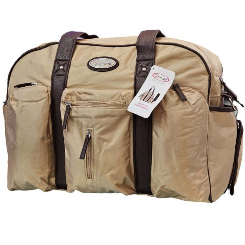 ساک لوازم کالرلند ۳ جیب اصلی (رنگ کرم)